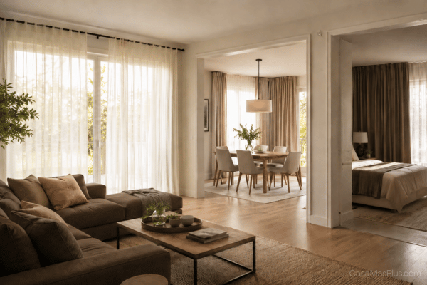 Cortinas y visillos: cómo elegirlos según la orientación y el uso de cada habitación
